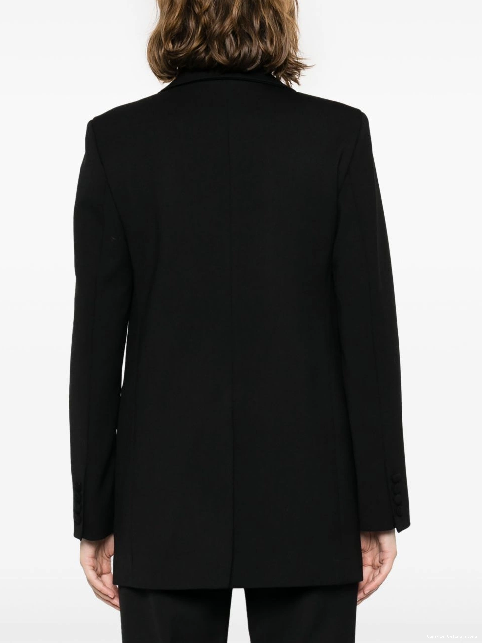 Cheap Women satin-lapels Versace blazer 0714